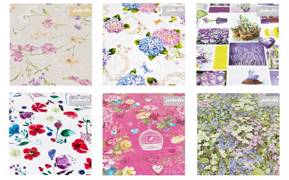 Im Frühjahr überzeugen Tischdecken-Varianten in zarten Farben mit Frühblühern - so geben Tischwäschen mit Blumenmotiven dem Esstisch das gewisse Etwas
